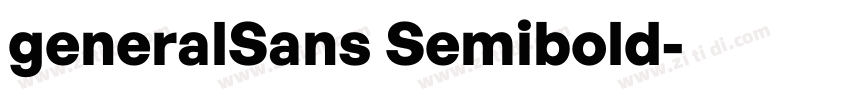 generalSans Semibold字体转换
